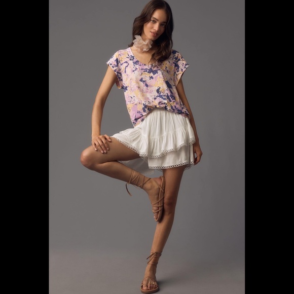 Anthropologie Short-Sleeve Scoop-Neck Tee - Picture 5 of 16